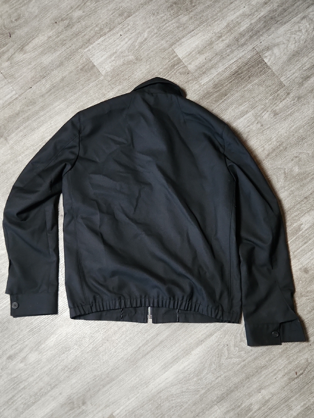 Theory Black Full-Zip Bomber Jacket - Picture 6 of 6